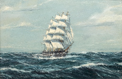 19世纪航海主题高清图集2的油画作品-3007航海25  (10)