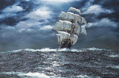 19世纪航海主题高清图集3的油画作品-3007航海38 (21)