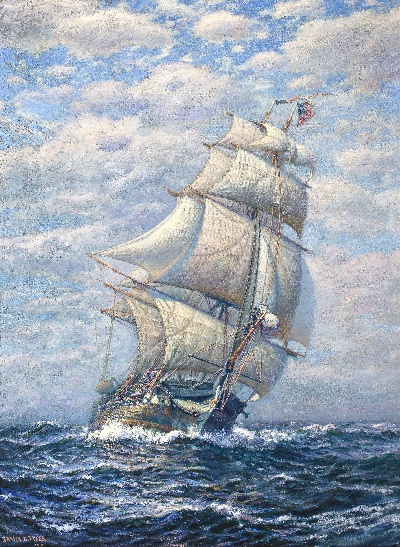 19世纪航海主题高清图集3的油画作品-3007航海38 (06)