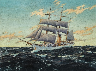 19世纪航海主题高清图集3的油画作品-3007航海38 (10)