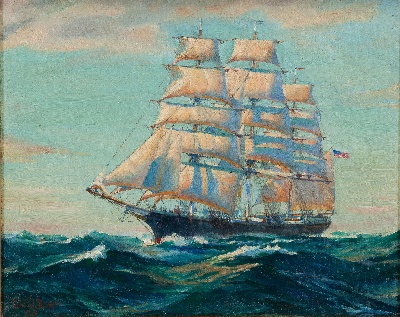 19世纪航海主题高清图集4的油画作品-2007A=new航海9 (29)