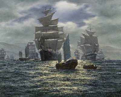 19世纪航海主题高清图集5的油画作品-2007A=new航海25 (18)