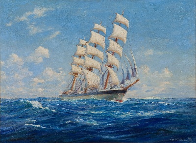 19世纪航海主题高清图集5的油画作品-2007A=new航海25 (7)