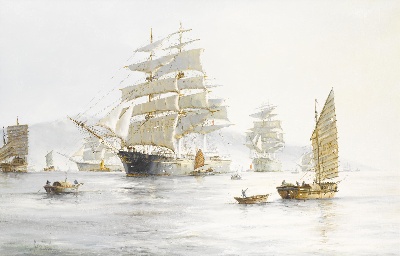 19世纪航海主题高清图集6的油画作品-2007A=new航海38 (3)