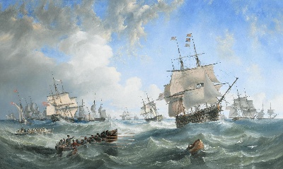 19世纪航海主题高清图集8的油画作品-3007航海new (101)