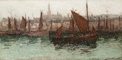 19世纪航海主题高清图集8的油画作品-3007航海new (106)