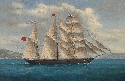 19世纪航海主题高清图集8的油画作品-3007航海new (140)