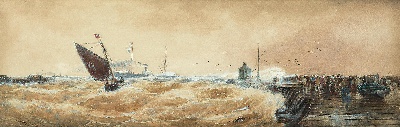 19世纪航海主题高清图集8的油画作品-3007航海new (143)