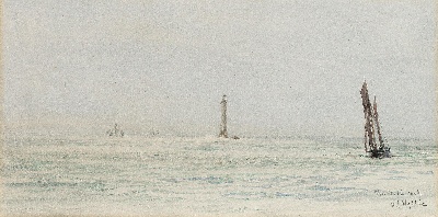 19世纪航海主题高清图集8的油画作品-3007航海new (193)