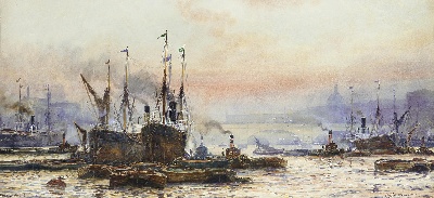 19世纪航海主题高清图集8的油画作品-3007航海new (34)