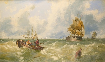 19世纪航海主题高清图集8的油画作品-3007航海new (74)
