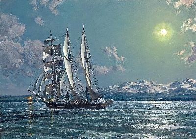 19世纪航海主题高清图集8的油画作品-3007航海new (88)