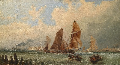 17-19世纪世界风景油画精选 (10)的油画作品-498#风景精选MH070