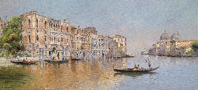 17-19世纪世界风景油画精选 (11)的油画作品-591#风景精选MH070