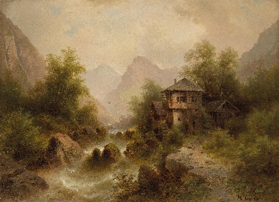 17-19世纪世界风景油画精选高清图集21的油画作品-风景第三季 (86)