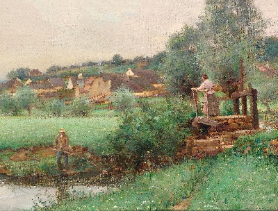 17-19世纪世界风景油画精选高清图集21 (2)的油画作品-风景第三季 (73)