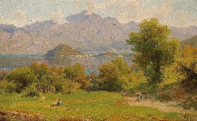 17-19世纪世界风景油画精选高清图集21 (3)的油画作品-风景第三季 (125)