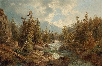 17-19世纪世界风景油画精选高清图集21 (3)的油画作品-风景第三季 (107)