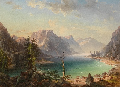 17-19世纪世界风景油画精选高清图集21 (4)的油画作品-风景第三季 (295)