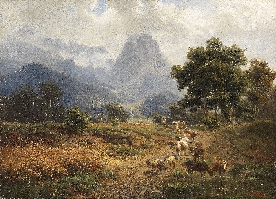 17-19世纪世界风景油画精选高清图集21 (5)的油画作品-风景第三季 (307)