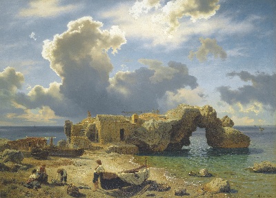 17-19世纪世界风景油画精选高清图集21 (5)的油画作品-风景第三季 (391)