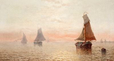17-19世纪世界风景油画精选高清图集21 (6)的油画作品-风景第三季 (403)