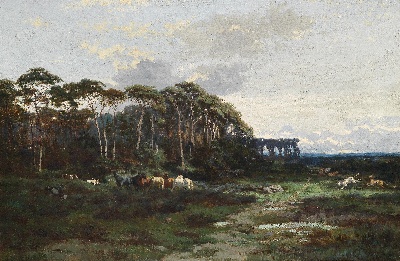 17-19世纪世界风景油画精选高清图集21 (7)的油画作品-风景第三季 (596)
