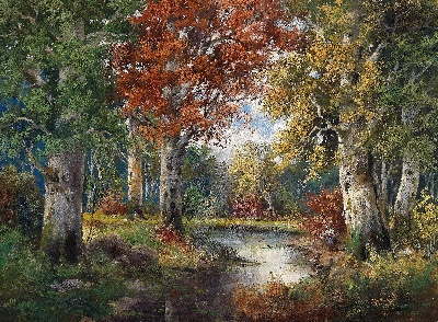 17-19世纪世界风景油画精选高清图集21 (8)的油画作品-风景第三季 (603)
