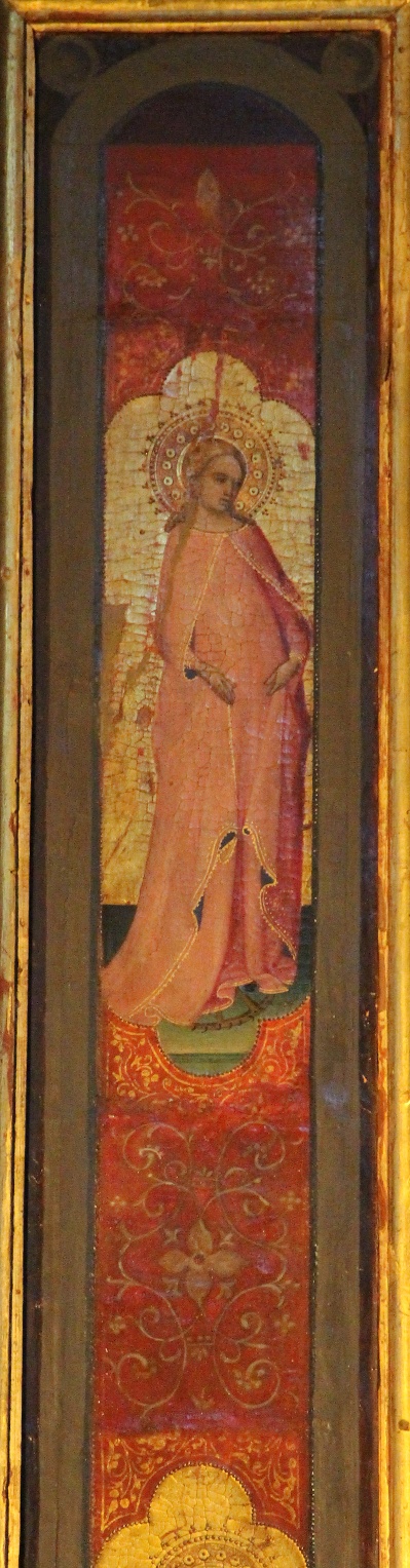 安吉利科作品的油画作品-Angelico,_pala_di_fiesole,_pilastruini_attr._a_lorenzo_monaco_o_bottega_01
