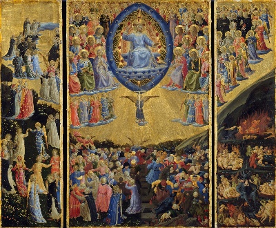 安吉利科作品的油画作品-Fra Angelico The Last Judgement (Winged Altar)