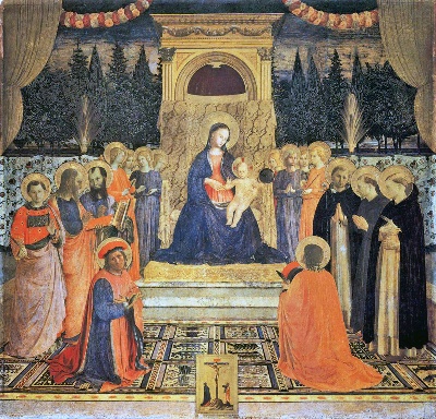 安吉利科作品的油画作品-Fra_Angelico_-_San_Marco_Altarpiece_-_WGA00509_02