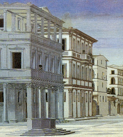 弗朗西斯卡作品的油画作品-Città_ideale,_dettaglio_-_Galleria_Nazionale_delle_Marche,_Urbino