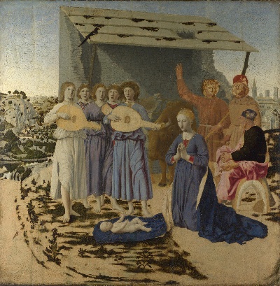 弗朗西斯卡作品的油画作品-Piero della Francesca - The Nativity