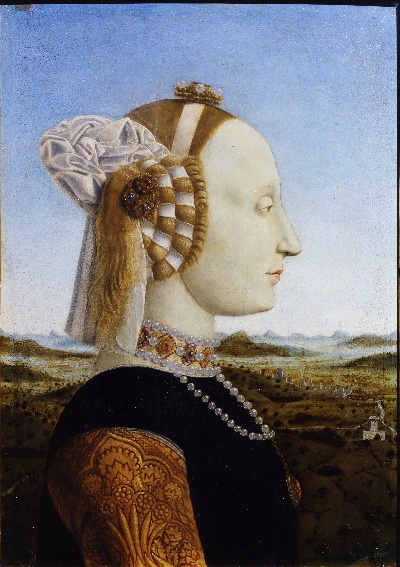 弗朗西斯卡作品的油画作品-Piero della Francesca Ritratti dei Duchi di Urbino Federico da Montefeltro e Battista Sforza