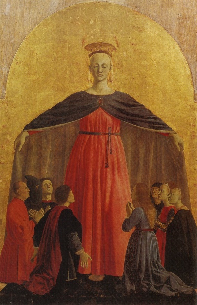 弗朗西斯卡作品的油画作品-Piero_della_francesca,_madonna_della_misericordia