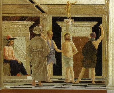 弗朗西斯卡作品的油画作品-Piero,_flagellazione_13