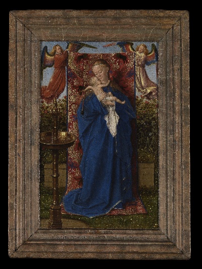 扬·凡·艾克作品的油画作品-Jan Van Eyck - Madonna at the Fountain