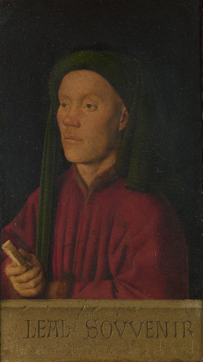 扬·凡·艾克作品的油画作品-Portrait of a Man一个人的画像1432, Jan van Eyck