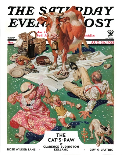 VOGUE复古封面插画图片集的作品