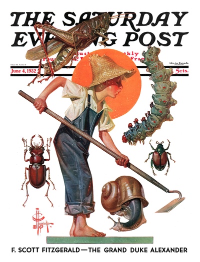 VOGUE复古封面插画图片集的作品
