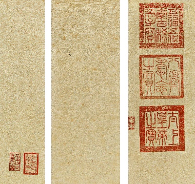 北宋 赵佶 池塘秋晚图的国画作品-池塘秋晚-隔水ok代绢