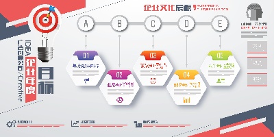 企业文化微粒体第二部分的PSD模板-素材 (19)