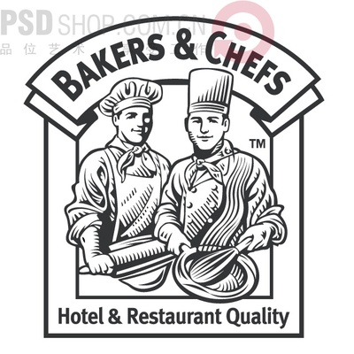 全球食品、饮料、餐厅标志设计的图标-_068