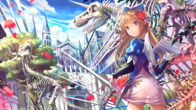 LoliHouse 2nd Anniversary Gift Wallpaper Part_01 16：9的作品-(pid-10714167)ひそやかな青の庭園
