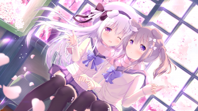 LoliHouse 2nd Anniversary Gift Wallpaper Part_02 16：9的作品-(pid-61424301)しろいいぬ＆マロンちゃん