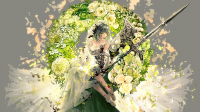 LoliHouse 2nd Anniversary Gift Wallpaper Part_02 16：9的作品-(pid-59119646)Honey Green