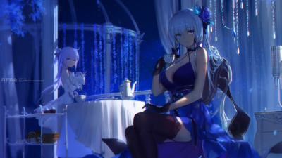 LoliHouse 2nd Anniversary Gift Wallpaper Part_03 16：9的作品-(pid-66414359)-月下茶会-