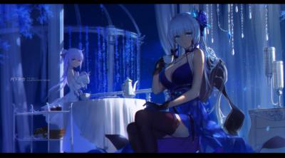 LoliHouse 2nd Anniversary Gift Wallpaper Part_07 Original的作品-(pid-66414359)-月下茶会-