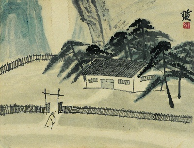 历代国画.源文件.借山图册（23开）单本的国画作品-齐白石借山图册（23开） (3)