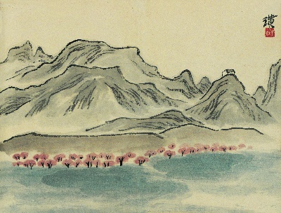 历代国画.源文件.借山图册（23开）单本的国画作品-齐白石借山图册（23开） (4)